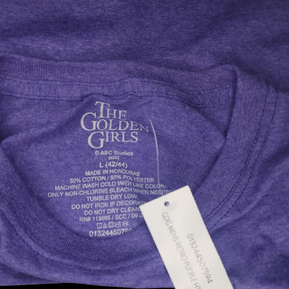 Purple Golden Girls Graphic Tee Adult Large NWT - Picture 3 of 4